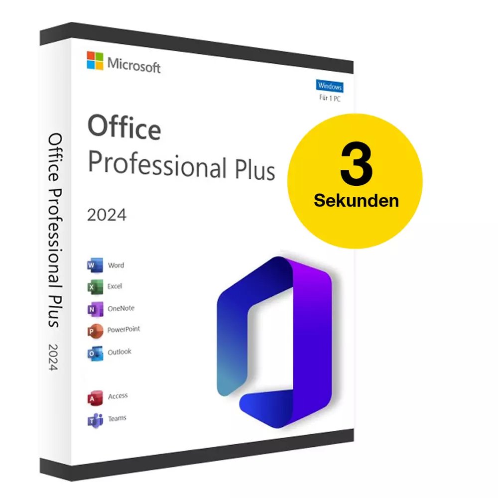 MS Office 2024 Professional Plus Vollversion Key Sofort Email Versand